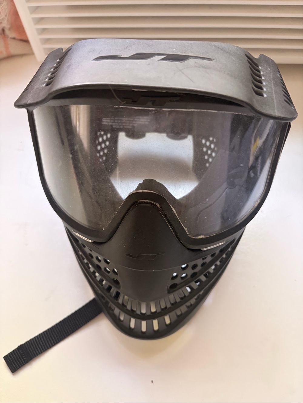 Full-Face Protective Paintball/Milsim Mask - Black